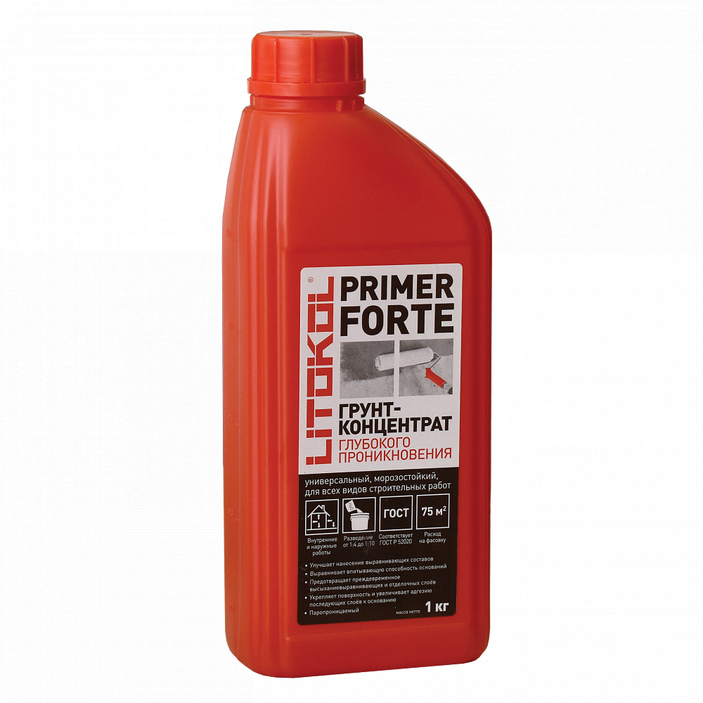 ПРАЙМЕР ФОРТЕ / PRIMER FORTE Грунт-концентрат глубокого проникновения 1 кг  в Муроме