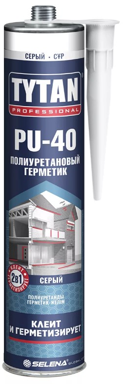 Tytan Professional PU 40 Полиуретановый герметик серый 310 мл  5445 / 6784 / 5742  в Муроме