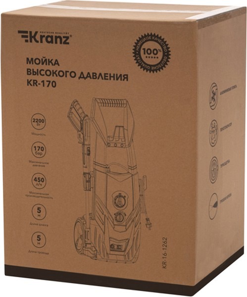 Мойка высокого давления KR-170 KRANZ  в Муроме
