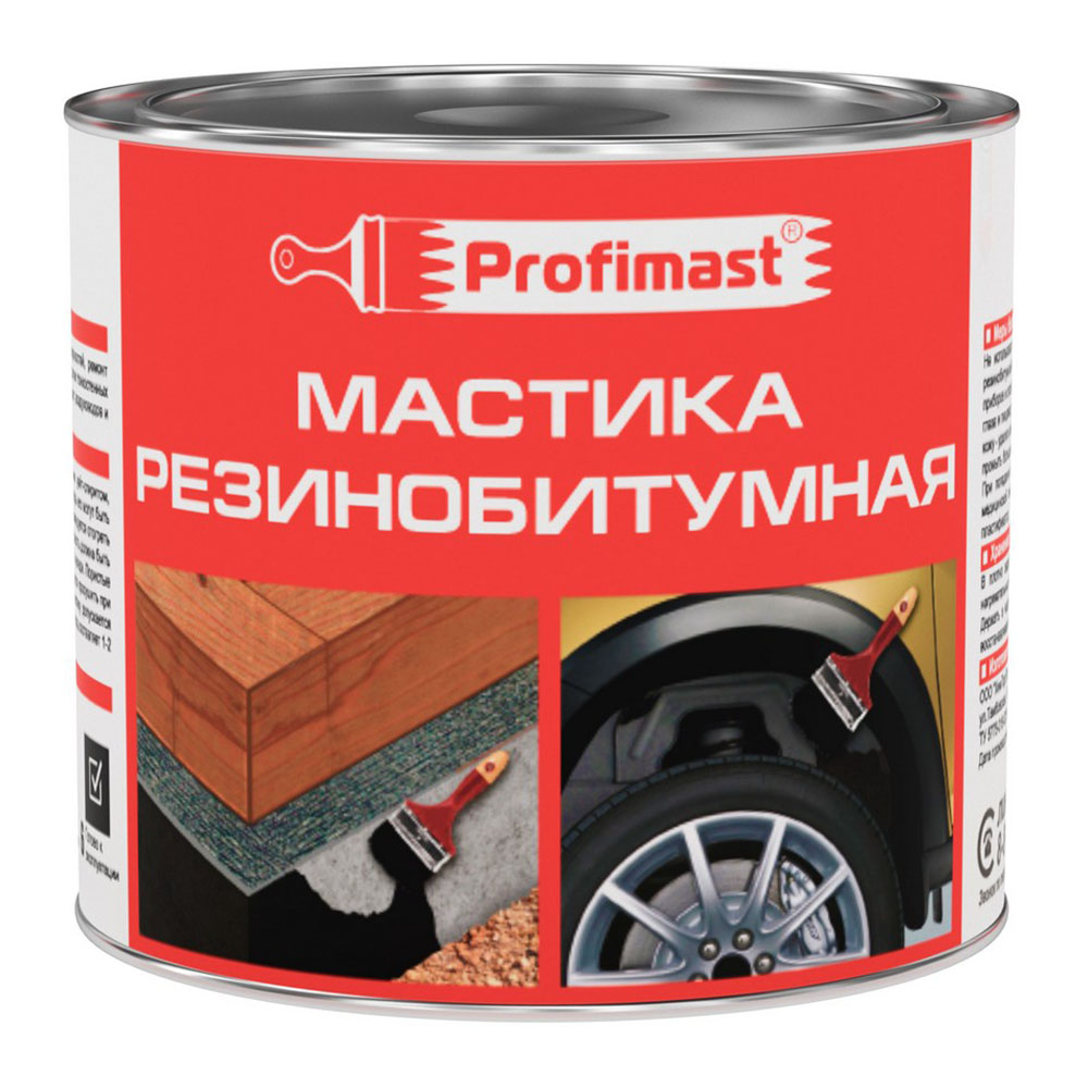 Мастика резинобитумная 2л/1,8кг/6 Profimast  в Муроме