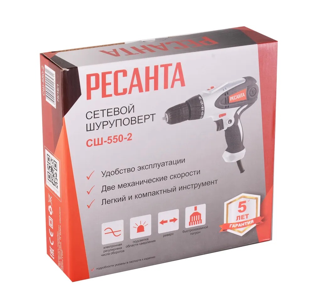 Сетевой шуруповерт СШ-550-2 Ресанта 75/16/1   в Муроме