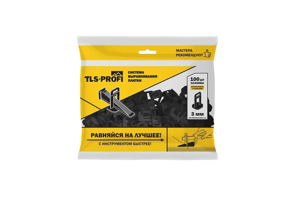 СВП "TLS" Зажим 3 мм 100 шт. (TLS12019) 20уп/кор.  в Муроме