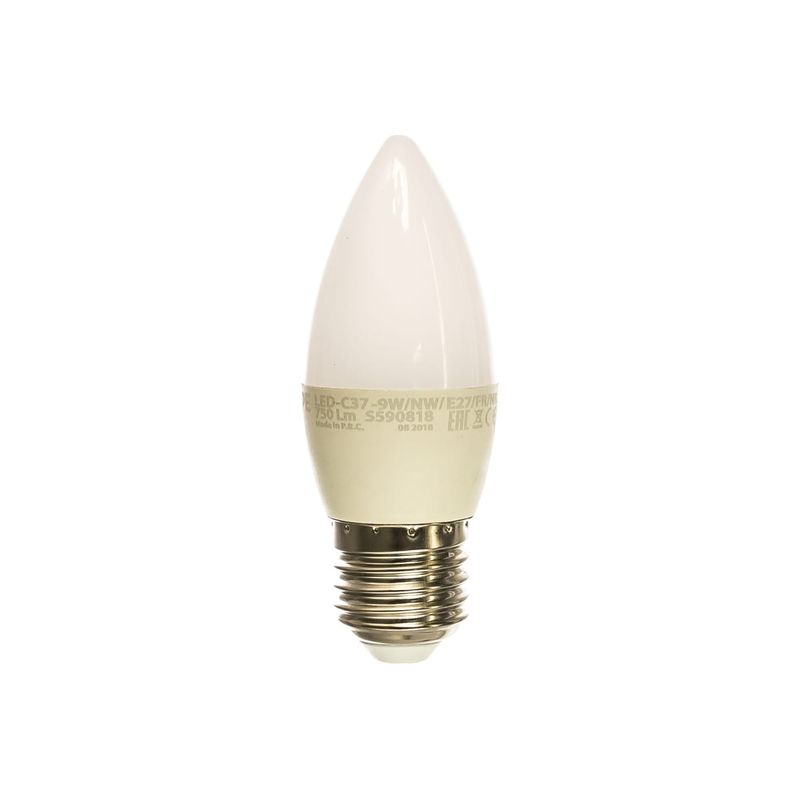 UL-00003806 Лампа светодиодная свеча матовая. Серия Norma 4000K LED-C37-9W/NW/E27/FR/NR 3899  в Муроме