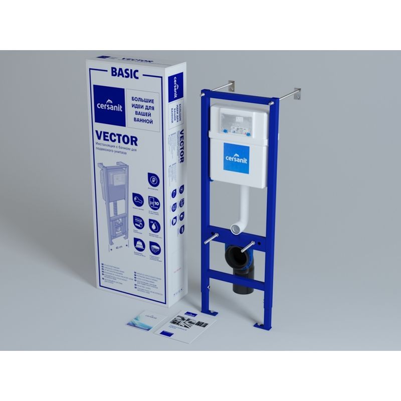 Инсталляция: VECTOR, металлический каркас для унитаза с бачком IN-MZ-VECTOR   в Муроме