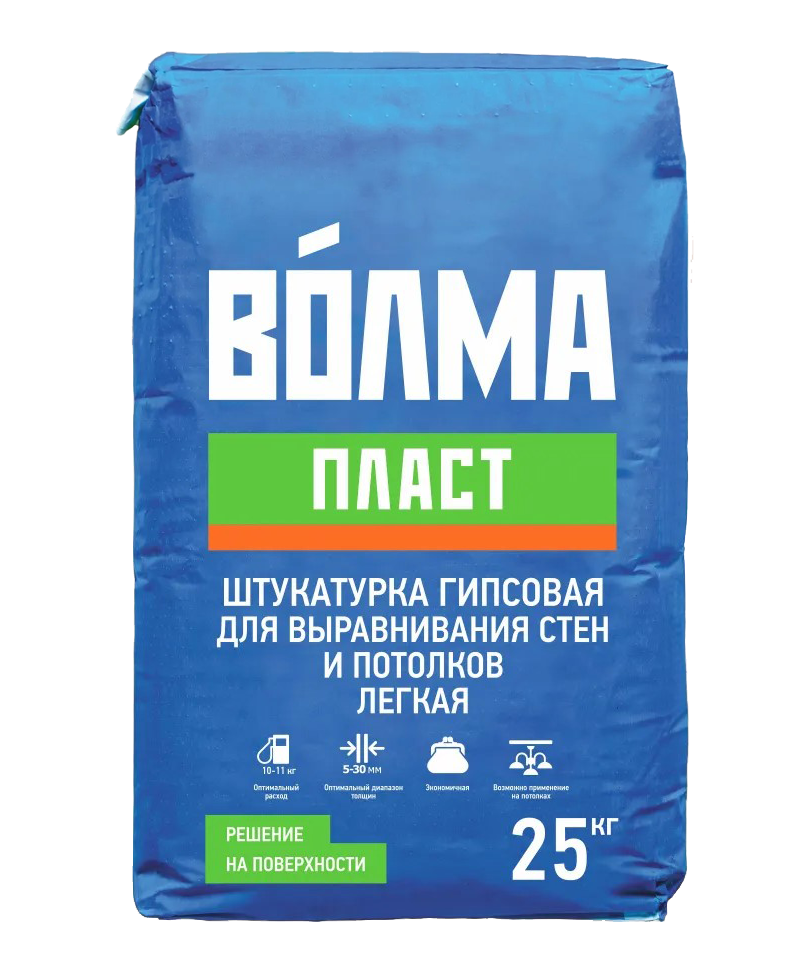 Штукатурка гипсовая "ВОЛМА ПЛАСТ" 25 кг  в Муроме