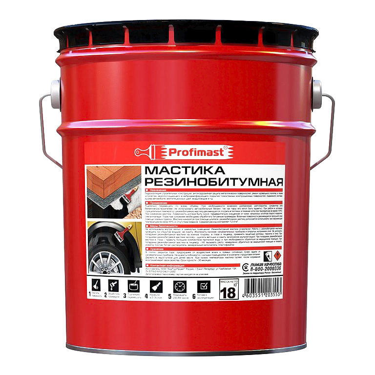 Мастика резинобитумная 21,5л/18кг/11 Profimast  в Муроме