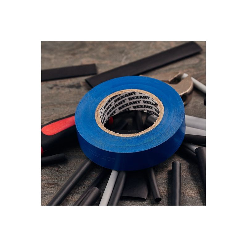 KR-09-2205 Изолента ПВХ KRANZ 0.13х19 мм, 25 м, синяя (5 шт./уп.)  в Муроме