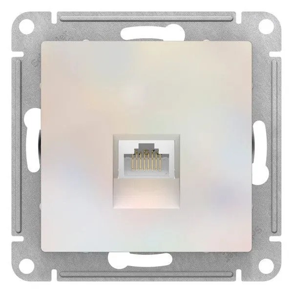 ATN000483 Механизм розетки компьютерной ATLAS DESIGN RJ45 жемчуг SchE   в Муроме