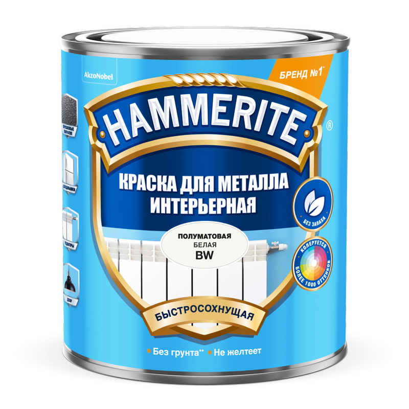 Краска HAMMER д/мет интерьерная BW 0,9л (аналог 50035056)  в Муроме