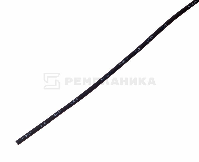 20-1506 1.5 / 0.75 мм 1м термоусадка черная  REXANT 1/50 шт  в Муроме