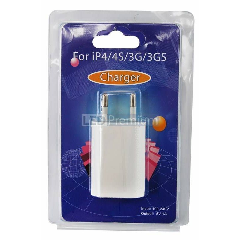18-1194 Сетевое зарядное устройство iPhone/iPod USB белое (СЗУ) (5 V, 1000 mA) REXANT  в Муроме