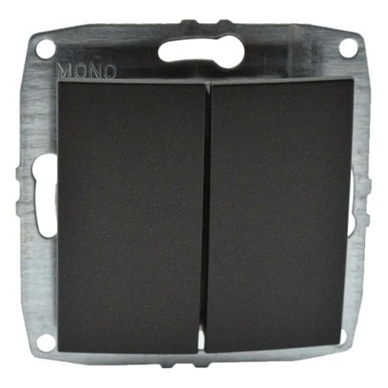 MONO L / D Механизм  Выкл. 2 кл. прох. Графит										  в Муроме