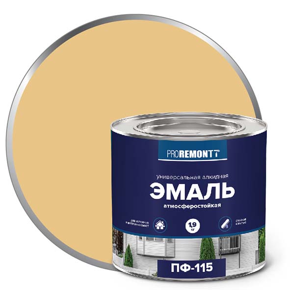 Эмаль ПФ-115 "PROREMONT"   1.9  кг бежевый 3/264  в Муроме