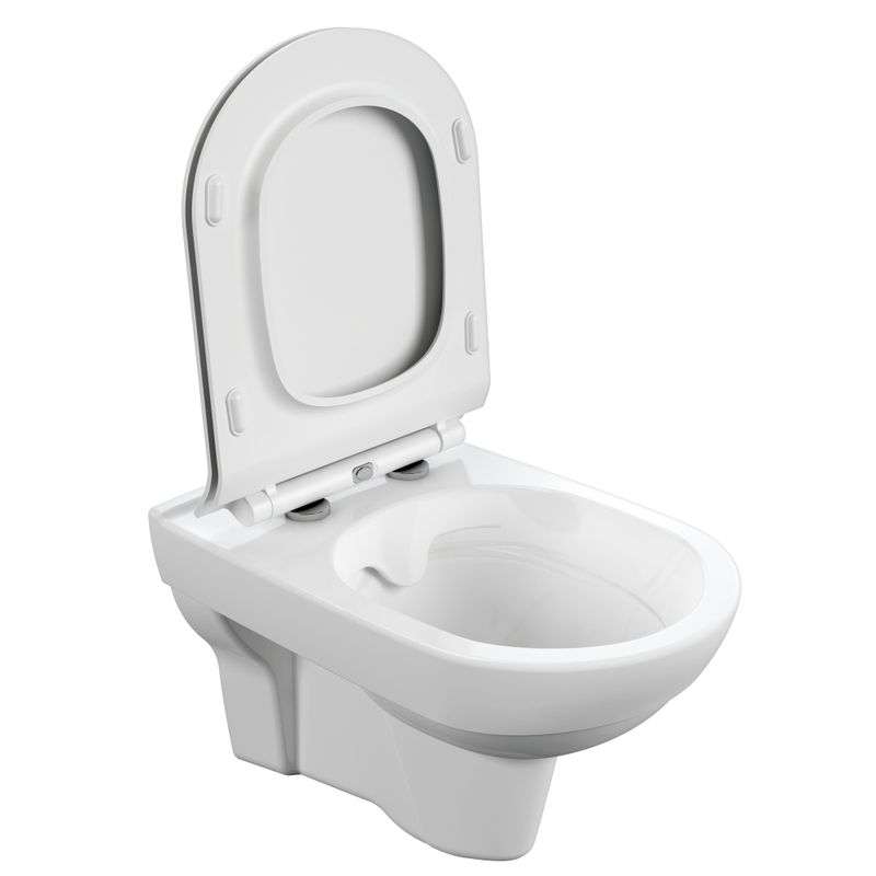 Унитаз подвесной: CITY NEW CLEAN ON с кр.дюр.slim, lift, e-off, белый  в Муроме