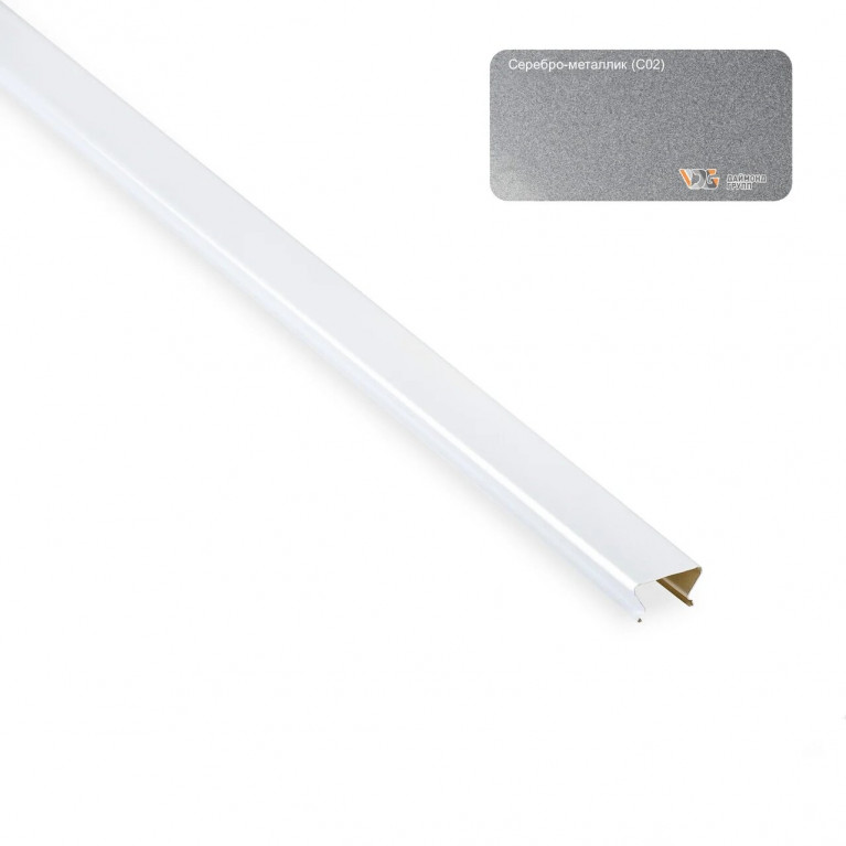 Проставка S-25*4000 (серебро металлик-С02) D  в Муроме