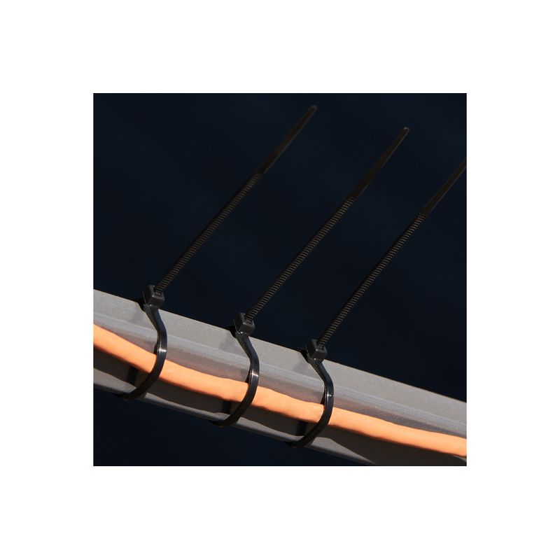 57-0151 Хомут-стяжка кабельная нейлоновая PROconnect 150 x2,5 мм, черная, упаковка 100 шт.  в Муроме