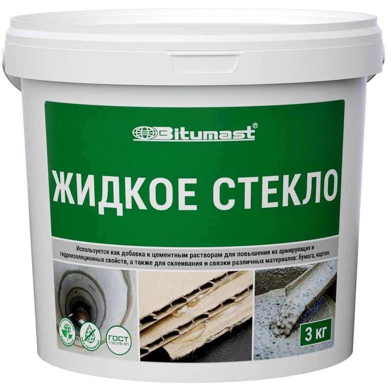 Жидкое стекло 3 кг Bitumast  в Муроме