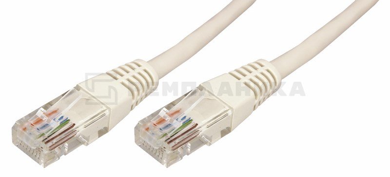 Патч-корд  UTP 5e кат. литой  1М  (UTP 4x2x(7x0.2CCA))  СЕРЫЙ  REXANT (в упаковке 10шт) 18-1002   в Муроме