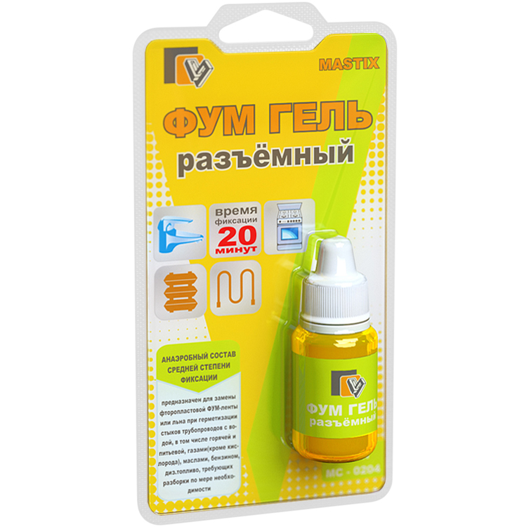Фум-гель MASTIX разъемный, 6 мл (газ, вода)  в Муроме