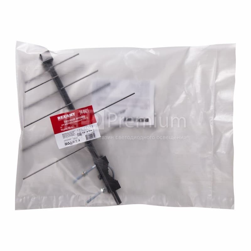34-0421 ТB антенна наружная для цифрового телевидения DVB-T2 (модель RX-421) (пакет) REXANT  в Муроме