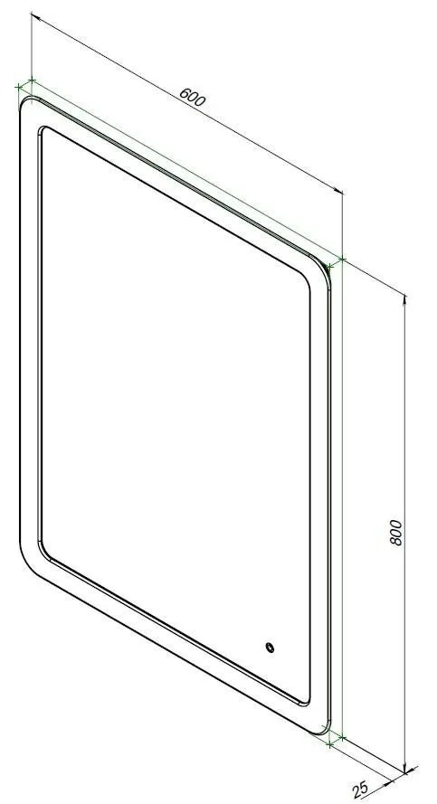 Зеркало Ирис 60х80 LED (316650)  в Муроме