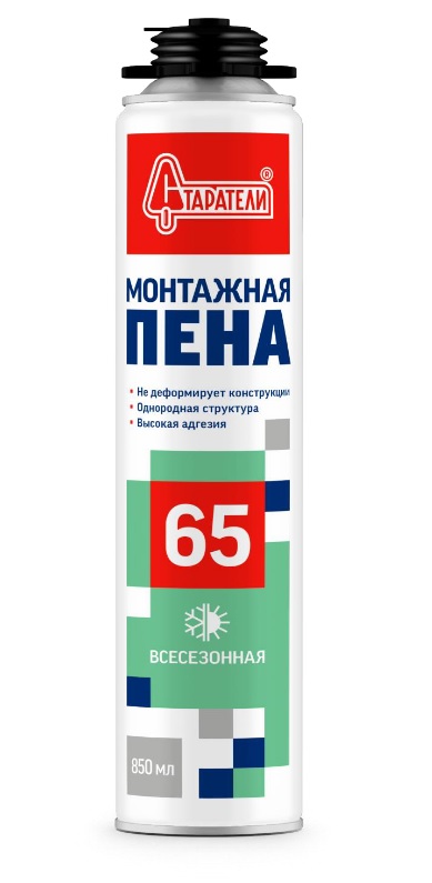 Пена монтажная СТАРАТЕЛИ всесезонная профессиональная 850 мл /12  в Муроме