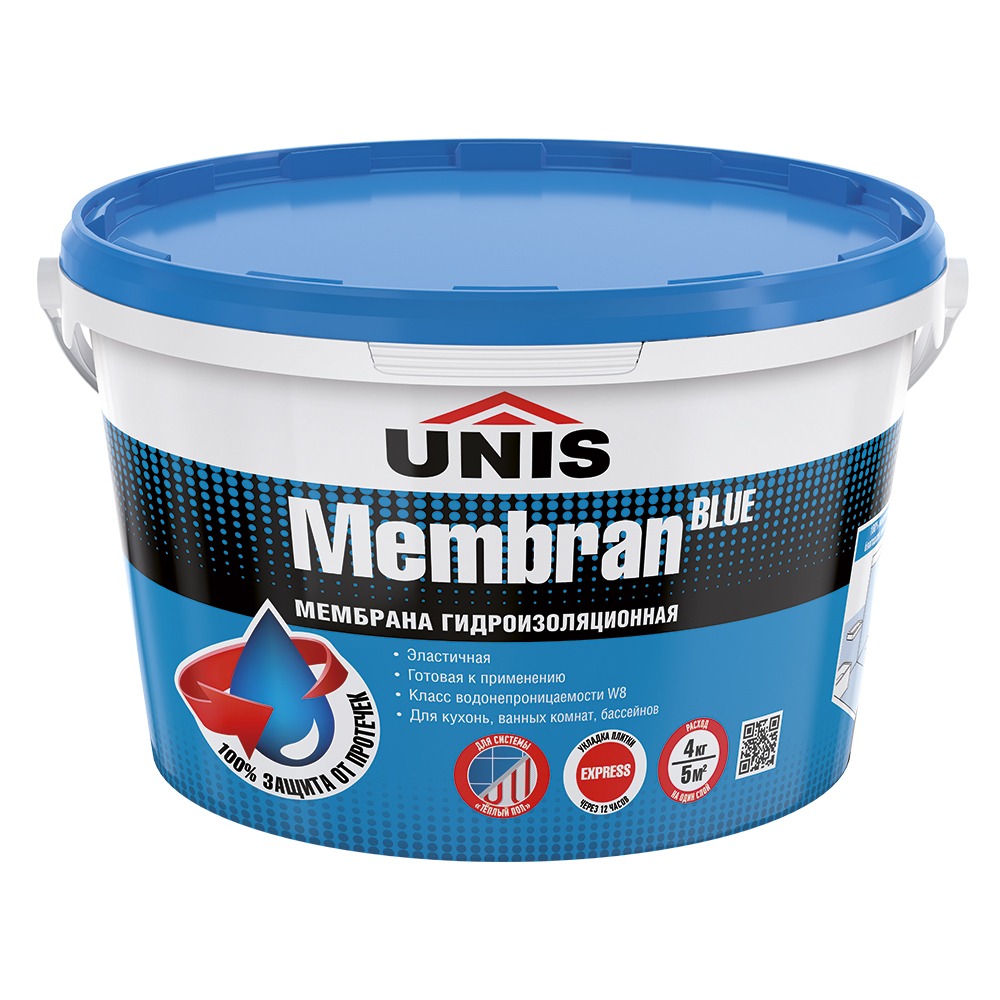 ЮНИС Мембрана гидроизоляционная BlueMembran 4 кг  в Муроме