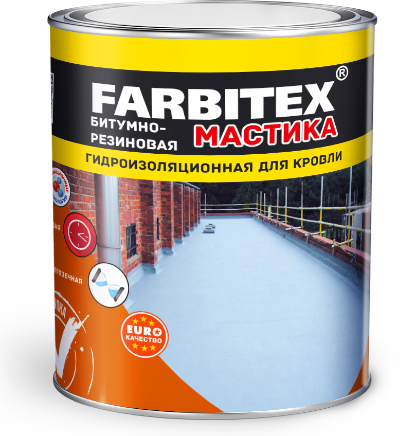 Мастика битумно-резиновая (2 кг) FARBITEX  /6  в Муроме