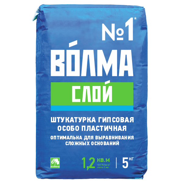 Штукатурка гипсовая "ВОЛМА СЛОЙ"  5 кг  4/80  в Муроме