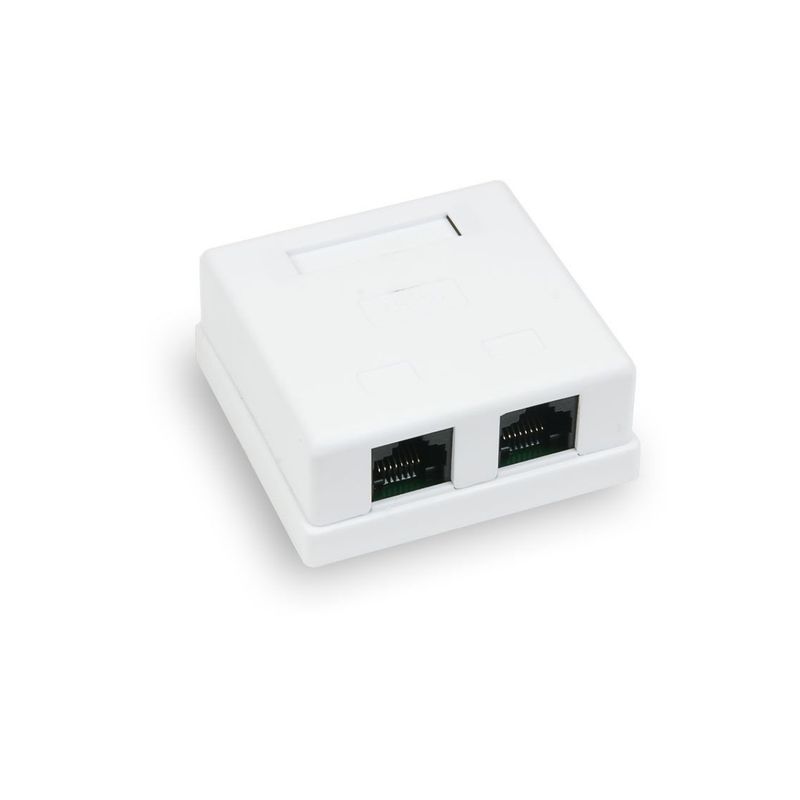 Рoзетка компьютерная внешняя, 2-порта RJ-45 (8P8C), UTP неэкранированная, кат. 5е 03-0151 Rexant   в Муроме