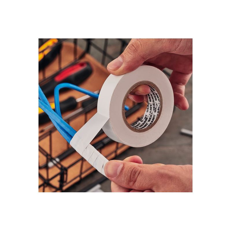 KR-09-2201 Изолента ПВХ KRANZ 0.13х19 мм, 25 м, белая (5 шт./уп.)  в Муроме