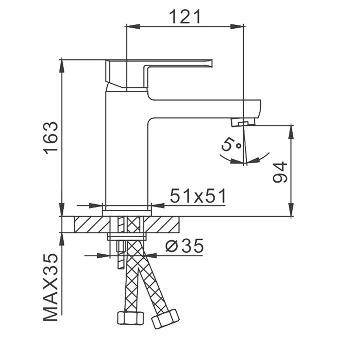 Смеситель для раковины Frap хром F1073  в Муроме