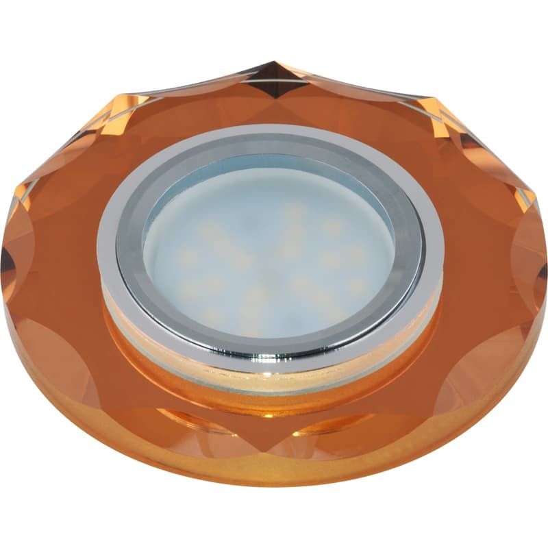 DLS-P105 GU5.3 CHROME/BRONZE Светильник декоративный встраиваемый многоугольник ТМ "Fametto" ххх  в Муроме