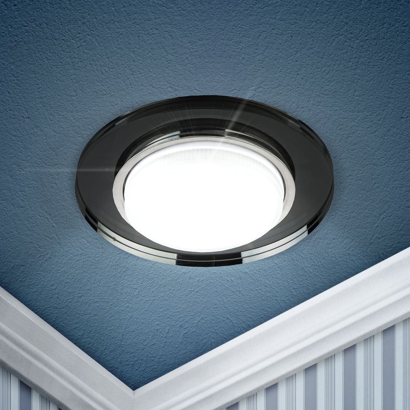 DK80 BK Светильник ЭРА под лампу Gx53, 220V,13W, черный (30/1200) 5174 5174  в Муроме