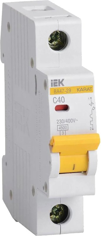 Выключатель автоматический 1P 40А C ВА47-29 4.5кА IEK  в Муроме