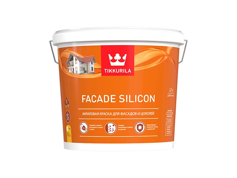 FACADE SILICON  С Краска фасадная гл/мат  2,7 л /1  в Муроме