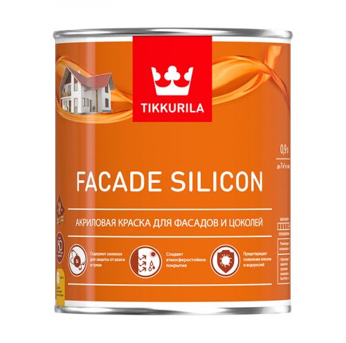 FACADE SILICON VVA Краска фасадная гл/мат  0,9 л /6  в Муроме