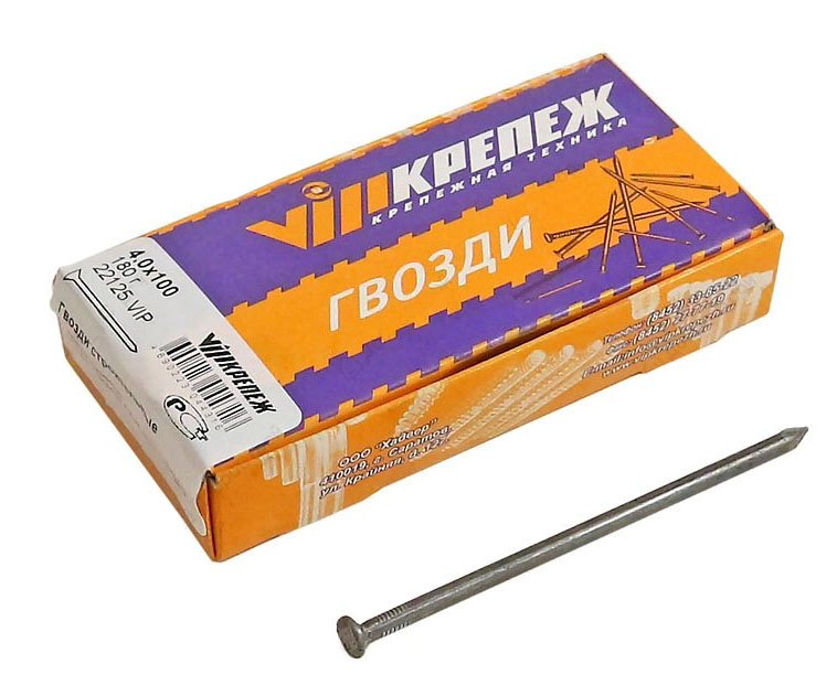 22125 VIP Гвозди строительные 4,0х100 (180г)  в Муроме