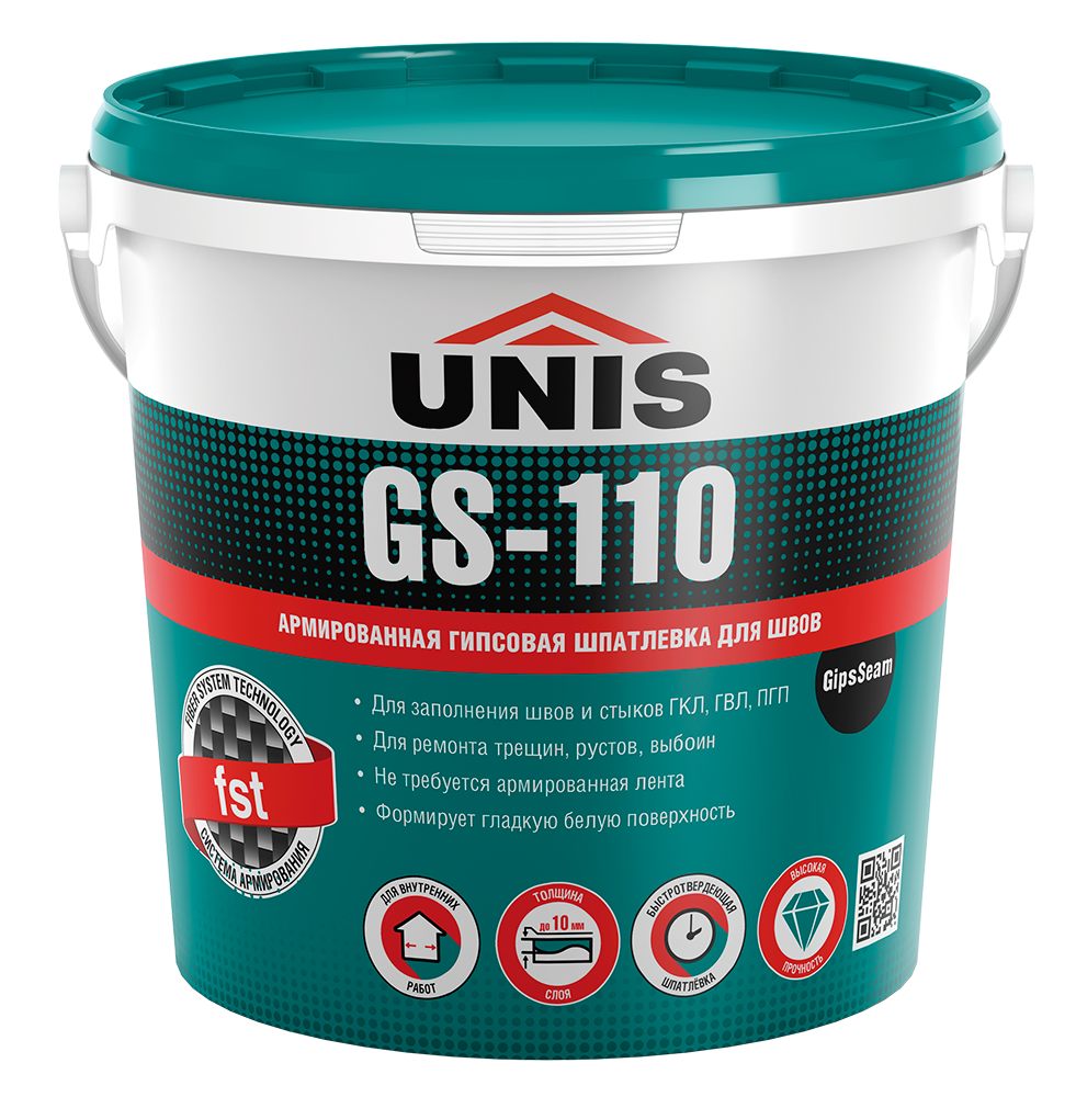 GS-110 GIPSSEAM Шпатлевка для швов ГКЛ 5кг/64  в Муроме