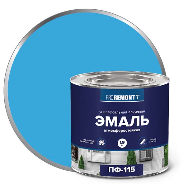 Эмаль ПФ-115 "PROREMONT"   1.9  кг голубой 3/264  в Муроме