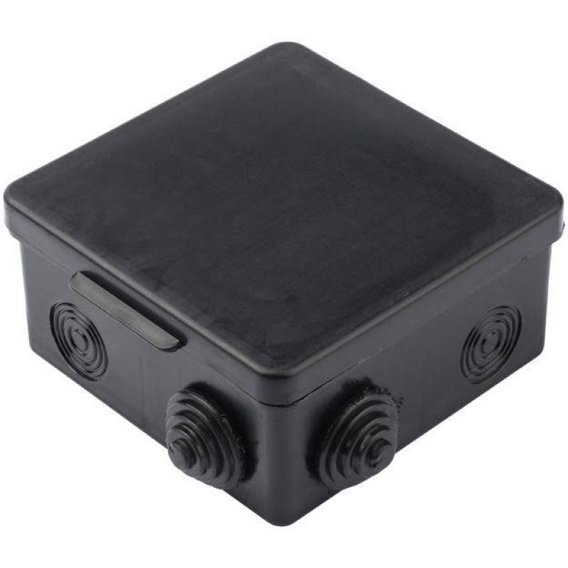 plc-kmr-030-014-b Коробка распаячная КМР-030-014 с крышкой  (100х100х50), 8 мембр. вводов чёрная IP5  в Муроме