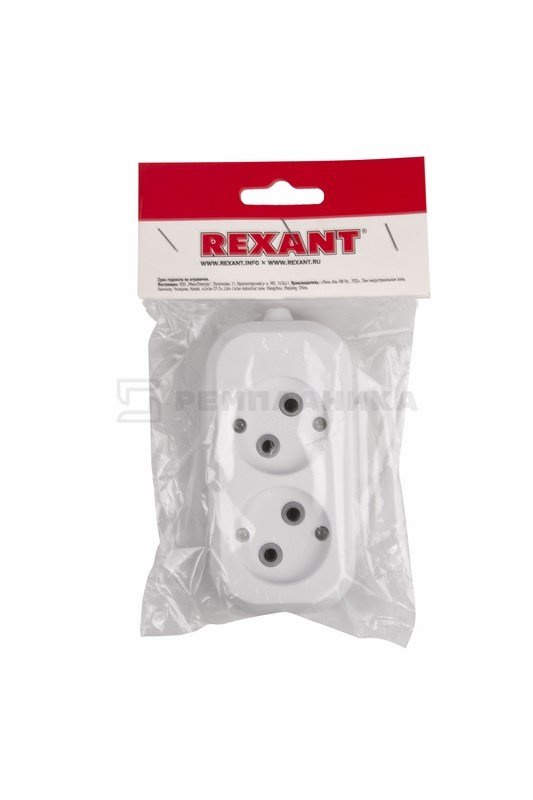 11-8701 Колодка 2 гнезда без заземления Rexant  в Муроме