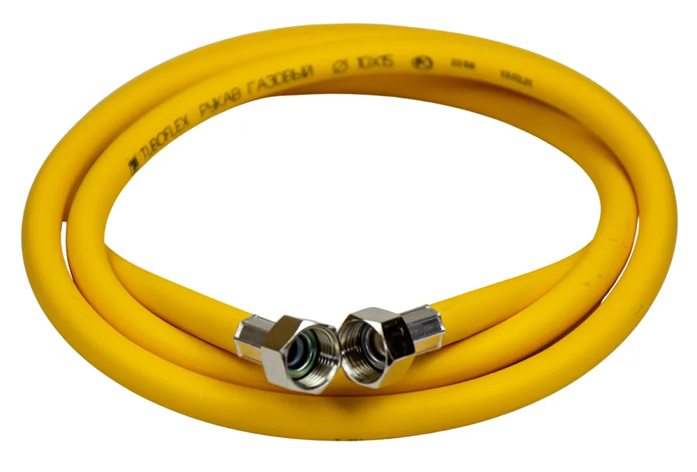 Шланг резиновый для газа TUBOFLEX  1/2 г-г 4м желтый  в Муроме