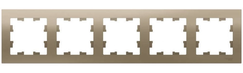 ATN000505 Рамка пятиместная ATLASDESIGN универсальная шампань  в Муроме