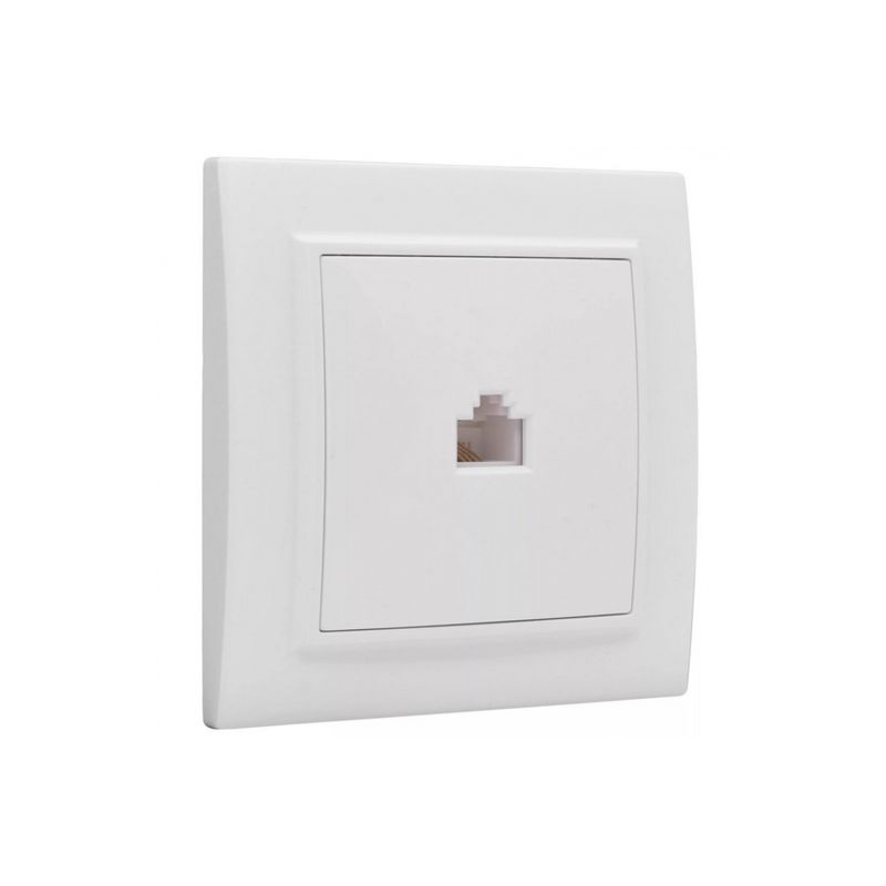 Минск Розетка RJ-45 1-местная СП  белая EKF  в Муроме