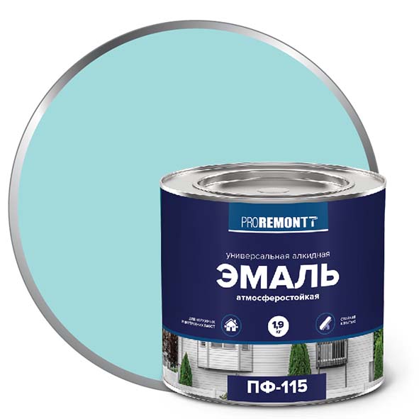 Эмаль ПФ-115 "PROREMONT"   1.9  кг Мятный RAL 6027  3/264  в Муроме