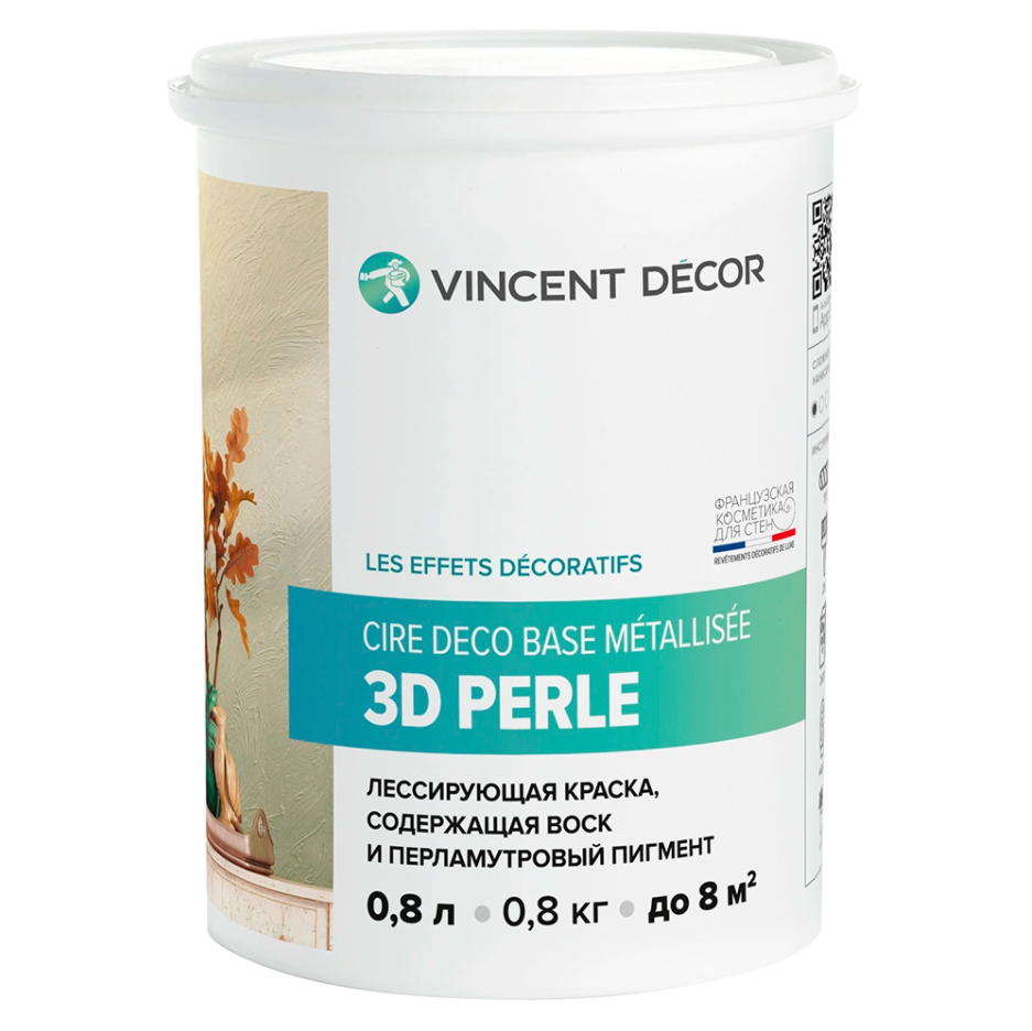 Сир Деко б.Металлизе 3 D Перль V.D. Краска лессир. декорат.  0,8 л   в Муроме