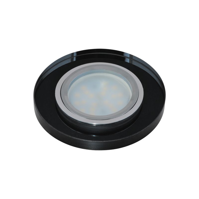 DLS-P106 GU5.3 CHROME/BLACK Светильник декоративный встраиваемый ТМ "Fametto", серия "Peonia". Без л  в Муроме