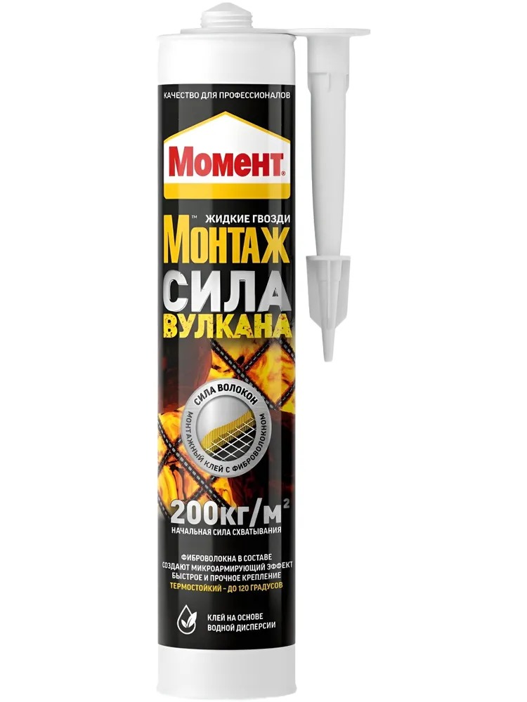 Клей Момент Монтаж Сила Вулкана Светло-серый 400г /12  в Муроме