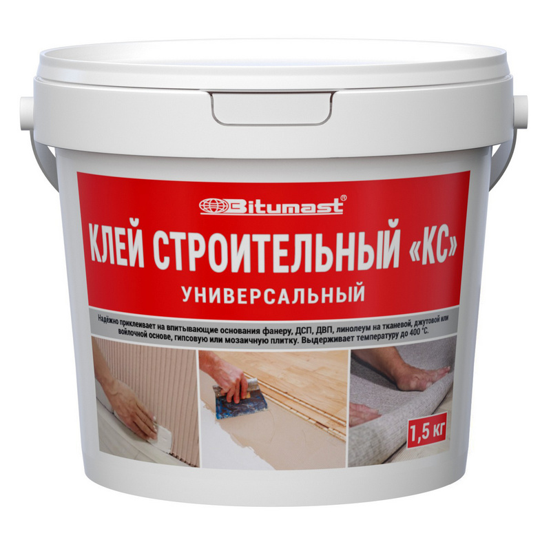 Клей строительный КС 1,5 кг Bitumast /12  в Муроме